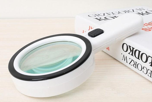 Handheld Magnifying Glass LED Lights