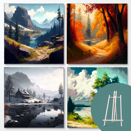 Nature Bundle II (4 Designs + Free Easel)