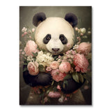 Luciens blomsterelskende panda (maling efter tal)