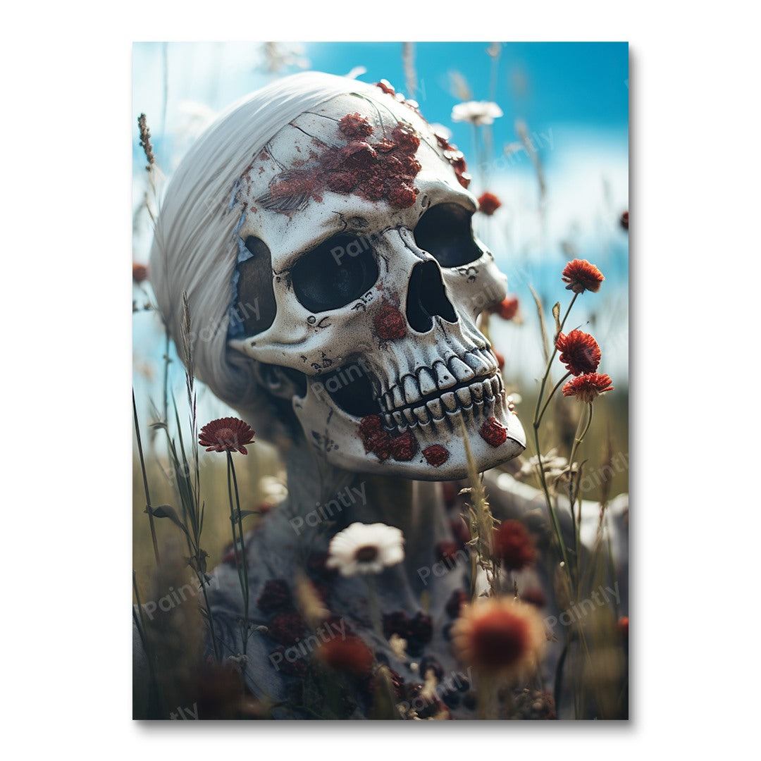 Skull Blossom (maling efter tal)