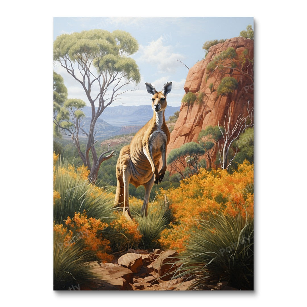 Kangaroo Chillout II (Paint by Numbers)