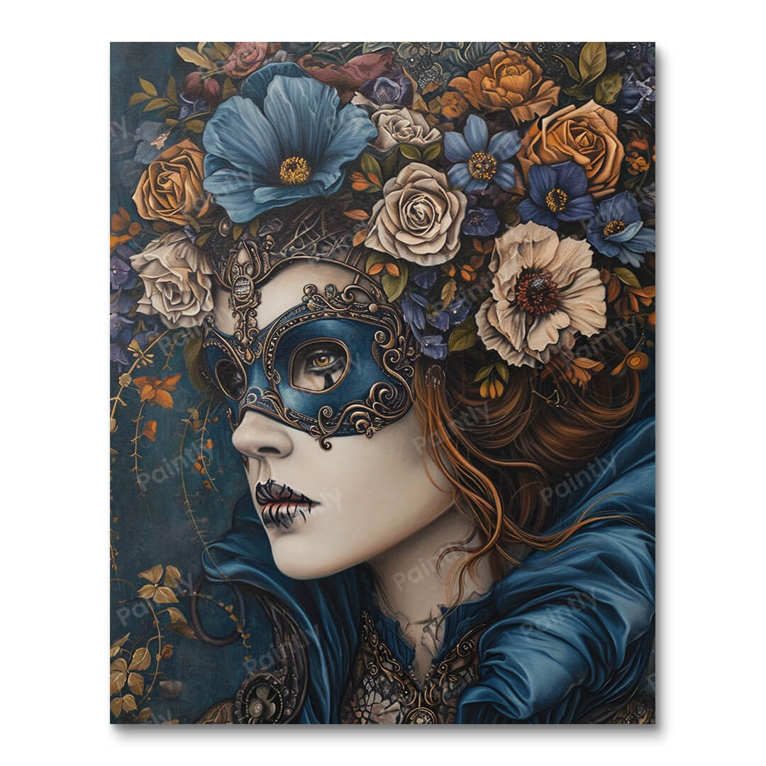 Masquerade of Florals (Paint by Numbers)