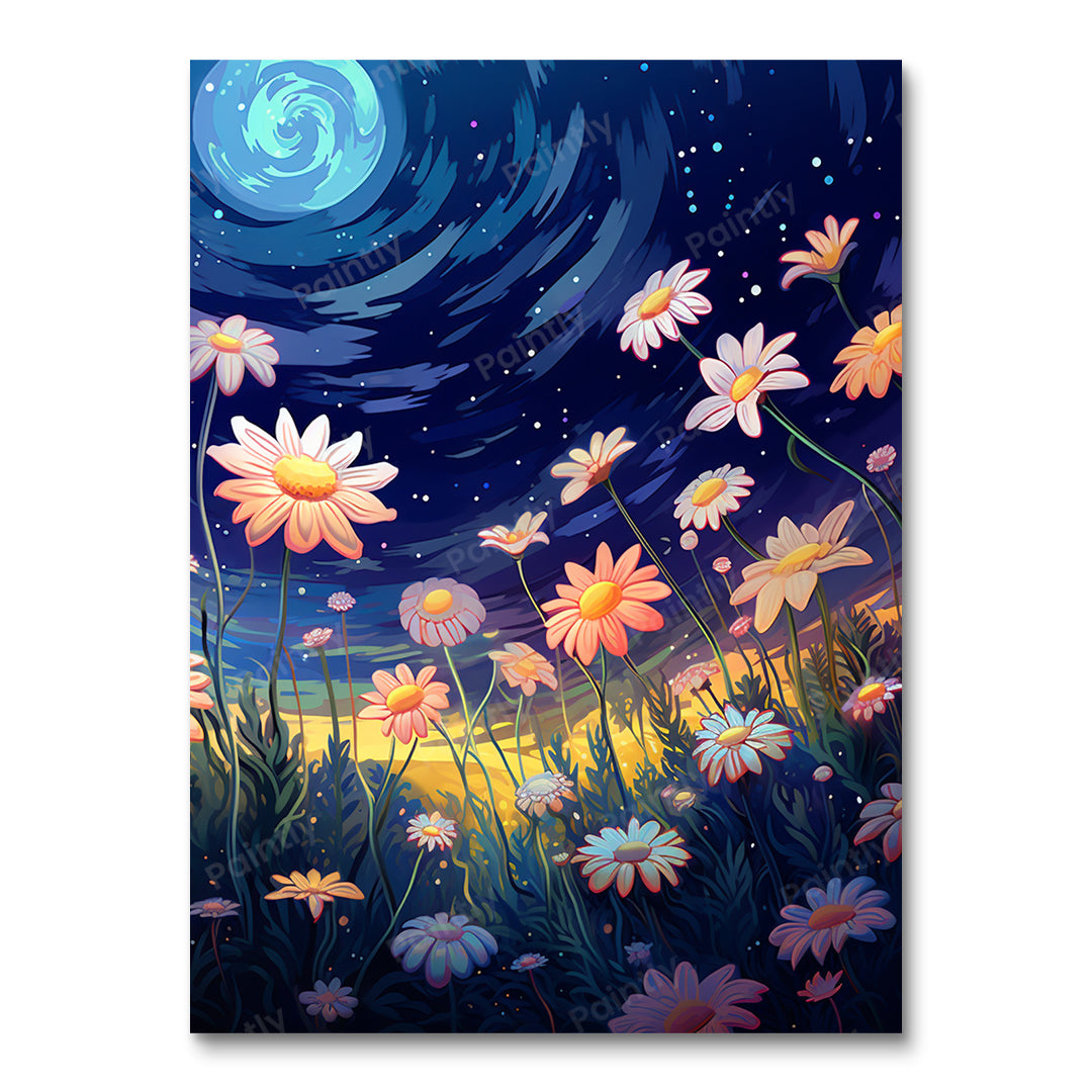 Blossoms by Moonlight (Paint by Numbers)