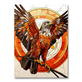 Stained Glass Eagle (Paint by Numbers)