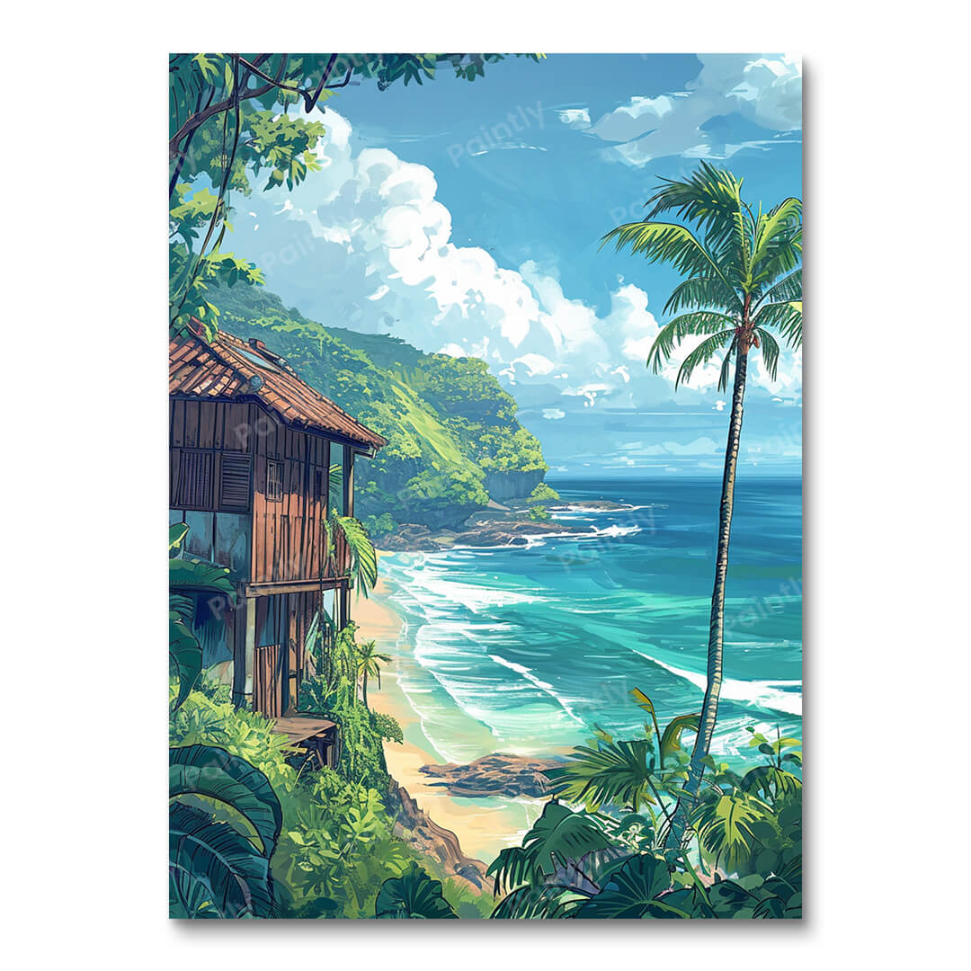 Tropical Beach Getaway (Paint by Numbers)