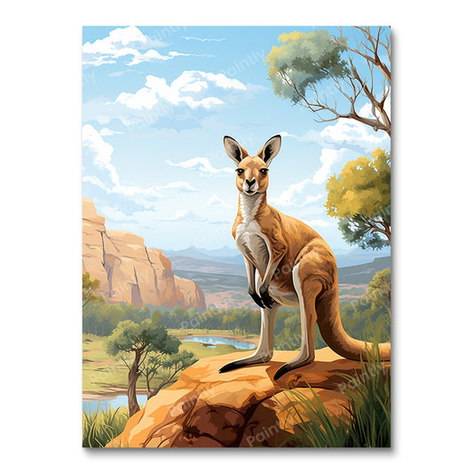 Kangaroo Chillout (Paint by Numbers)