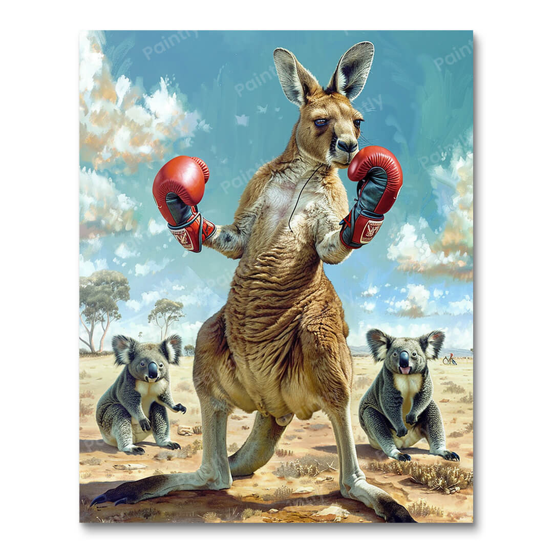 Kangaroo Dominance (Paint by Numbers)