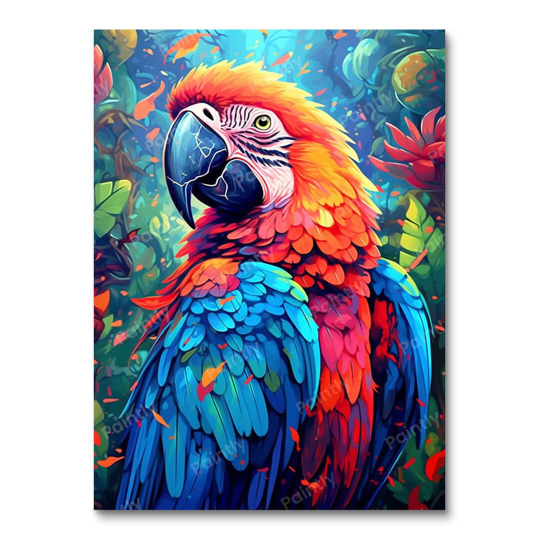 Vibrant Macaw (Paint by Numbers)