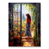 A Woman by the Patio Door (Paint by Numbers)