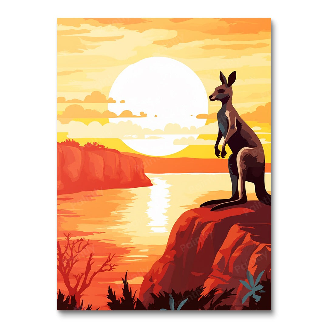 Solar Kangaroo (Paint by Numbers)