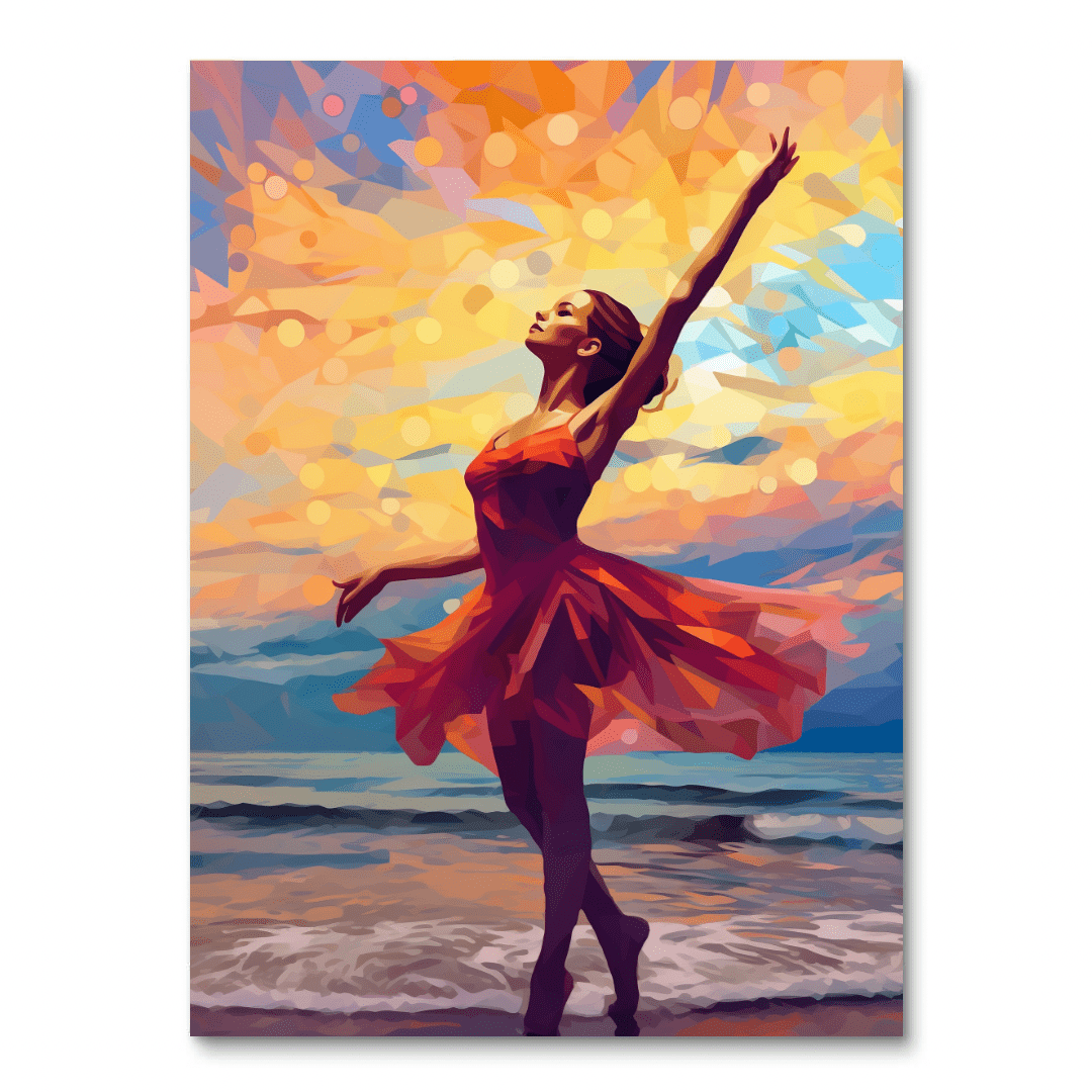 Ballerina by the Sea (Paint by Numbers)