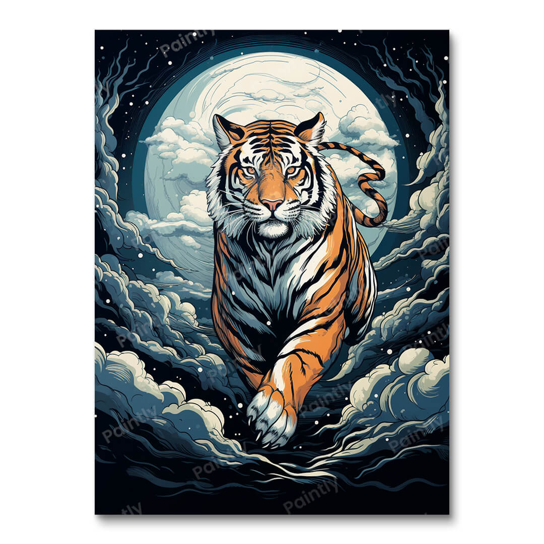 Tiger Tempest (maling efter tal)