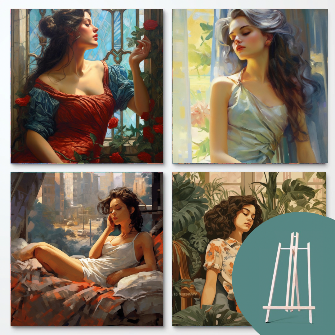 Boudoir Femme Bundle (4 Designs + Free Easel)