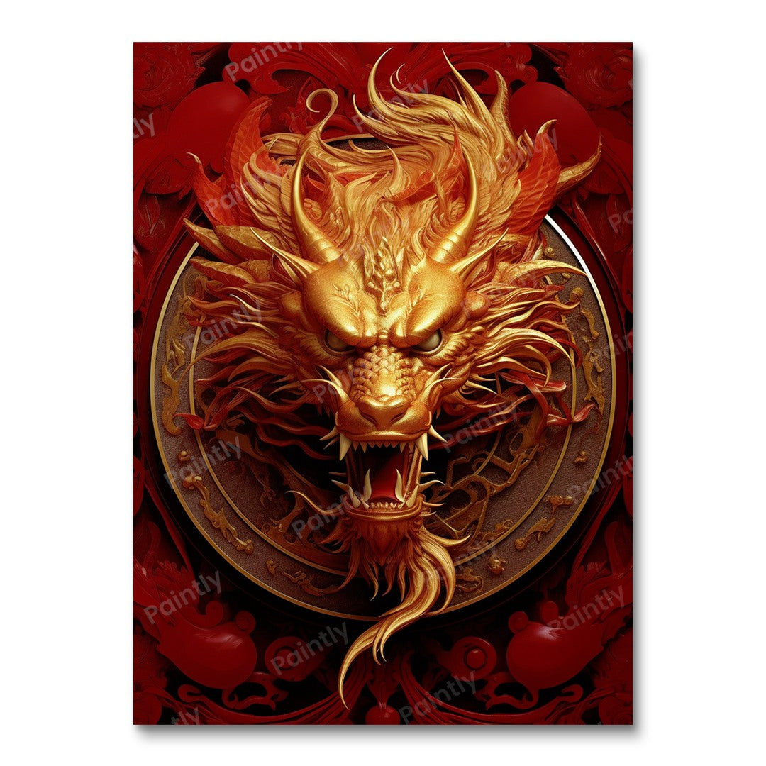 Golden Dragon (Paint by Numbers)