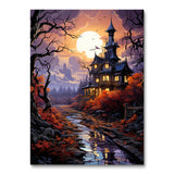 Eerie Moonlit House II (Paint by Numbers)