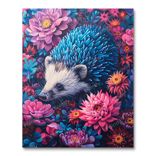 Floral Hedgehog (Paint by Numbers)