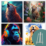 Animal Bundle II (4 designs + gratis staffeli)