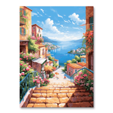 Italian Coastel Town (Paint by Numbers)