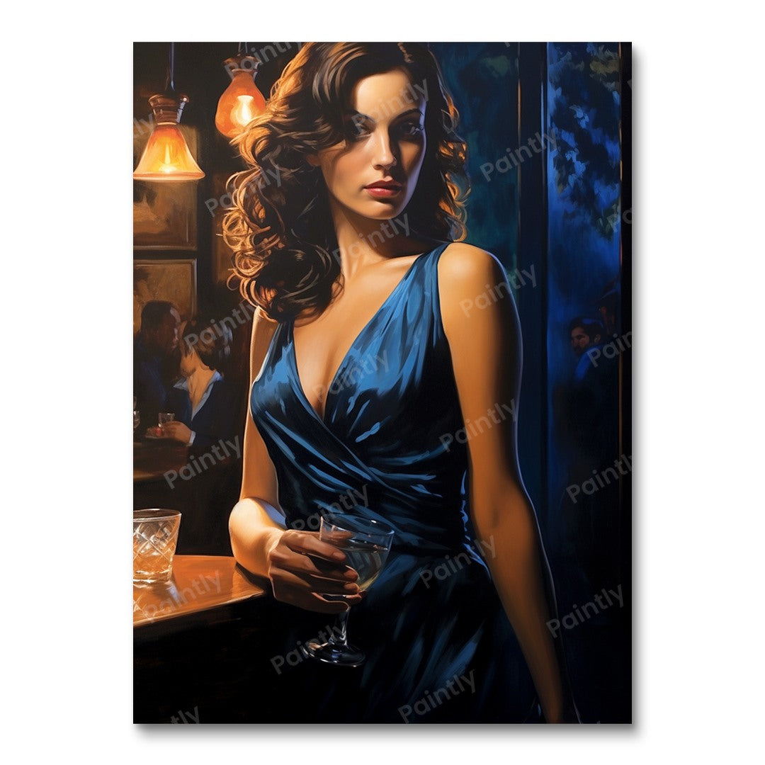 Sultry in Blue (Paint by Numbers)