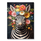 Flowerbed Zebra (Paint by Numbers)