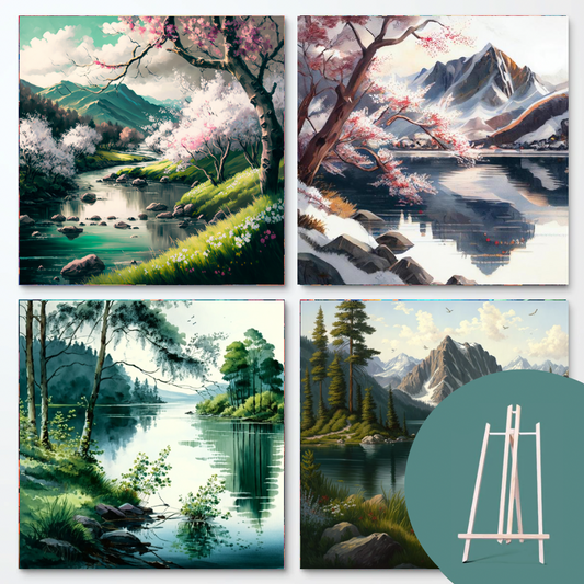 Nature Bundle I (4 Designs + Free Easel)