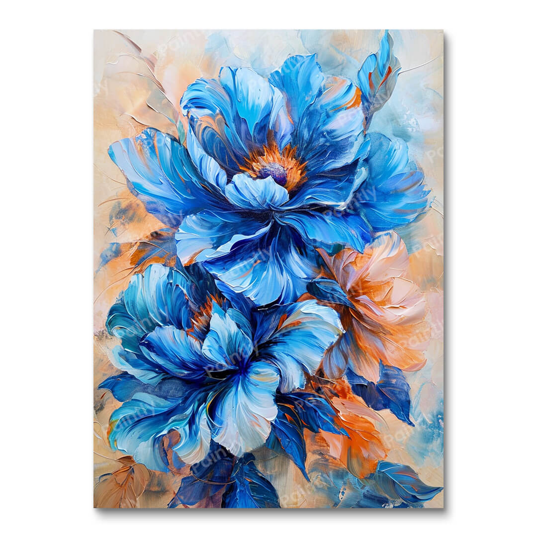 Blue Blossoms (Paint by Numbers)