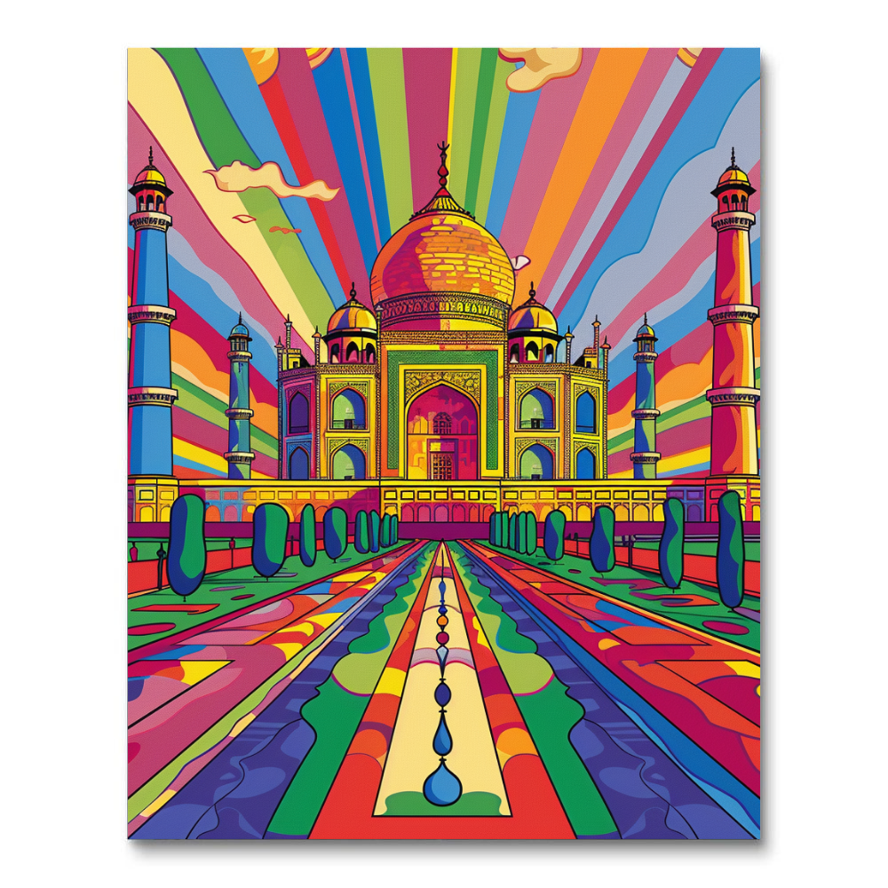 Bold Taj (Paint by Numbers)