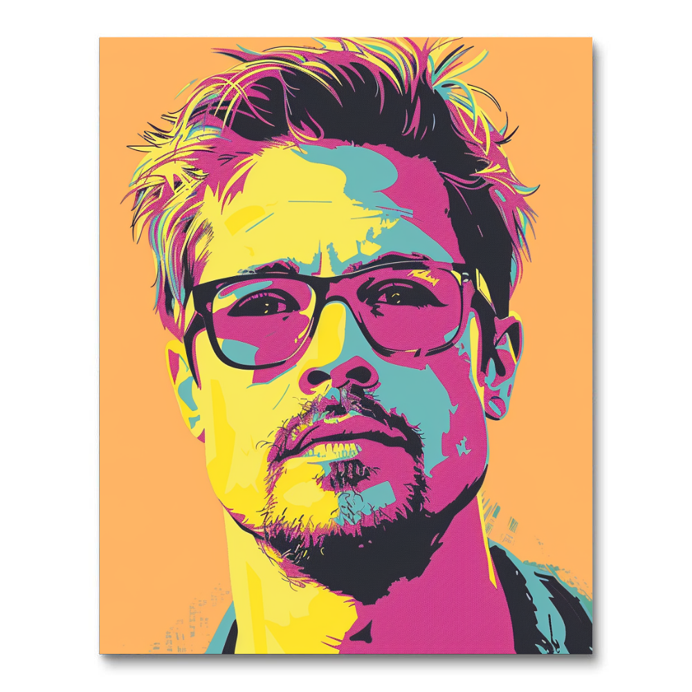 Brad Pitt (Paint by Numbers)