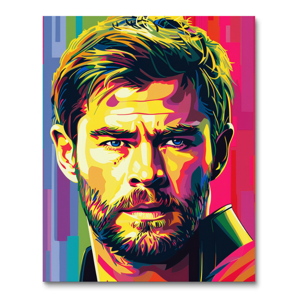 Chris Hemsworth (Paint by Numbers)