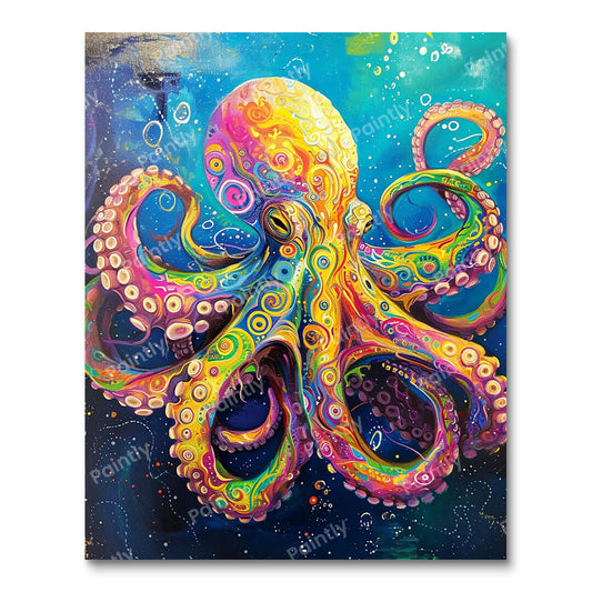 Colorful Octopus III (Paint by Numbers)