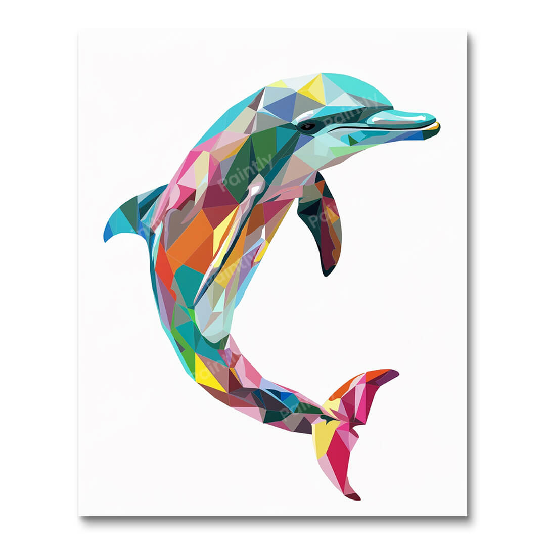 Dancing Dolphin (Paint by Numbers)