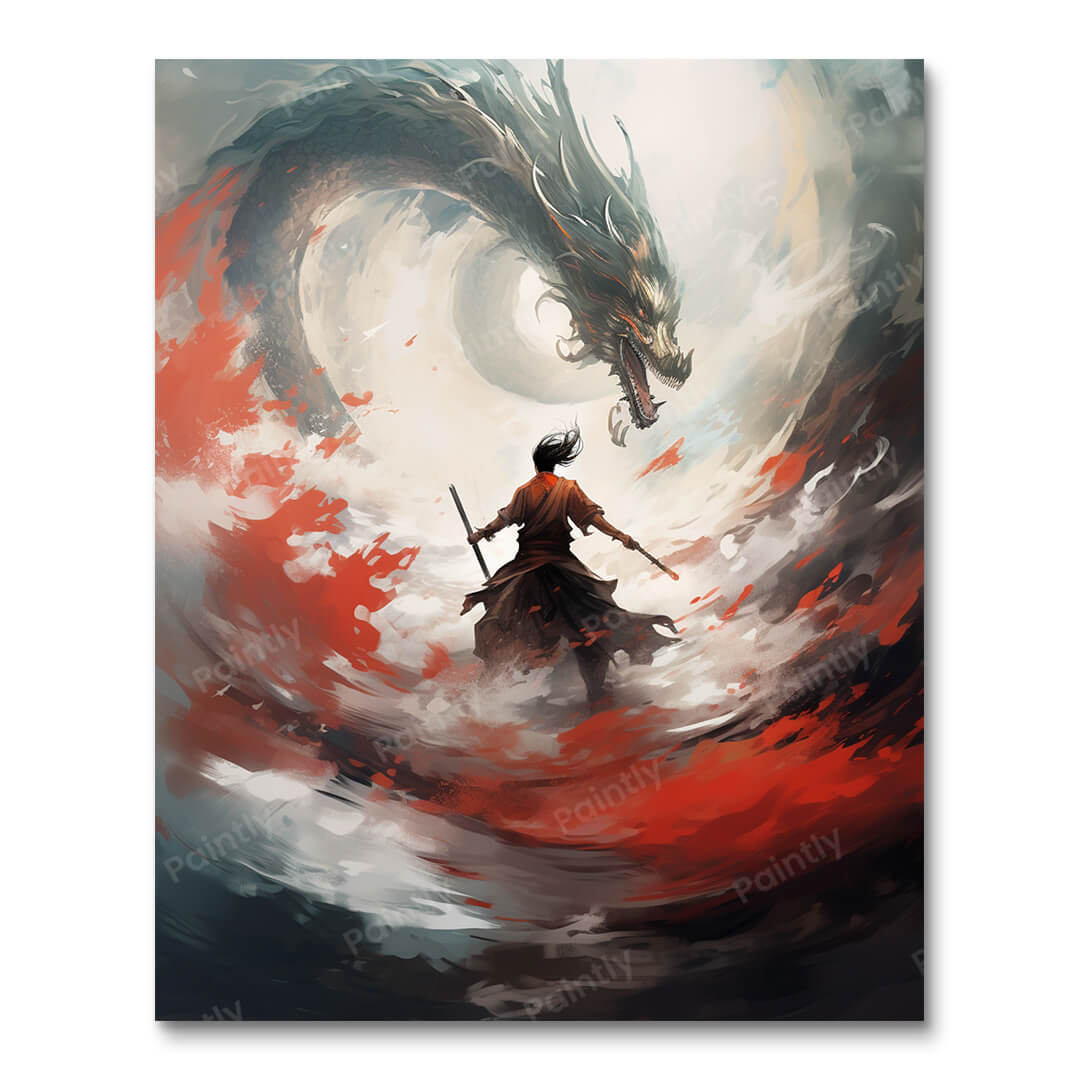 Dragon Clash (Paint by Numbers)