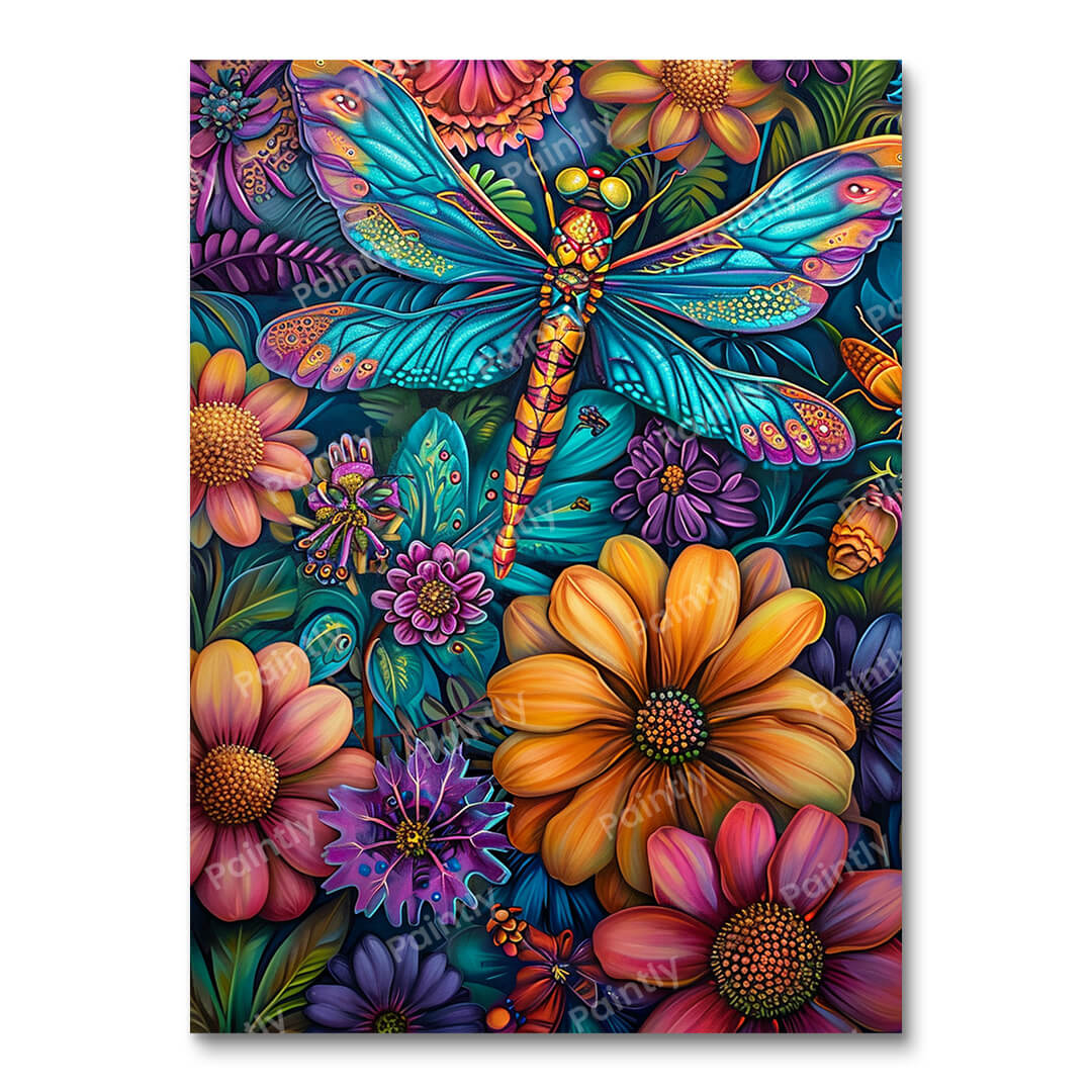 Dragonfly Delight (Paint by Numbers)