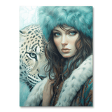 Woman & Leopard (Paint by Numbers)