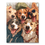 Five Paws, Five Personalities (Paint by Numbers)