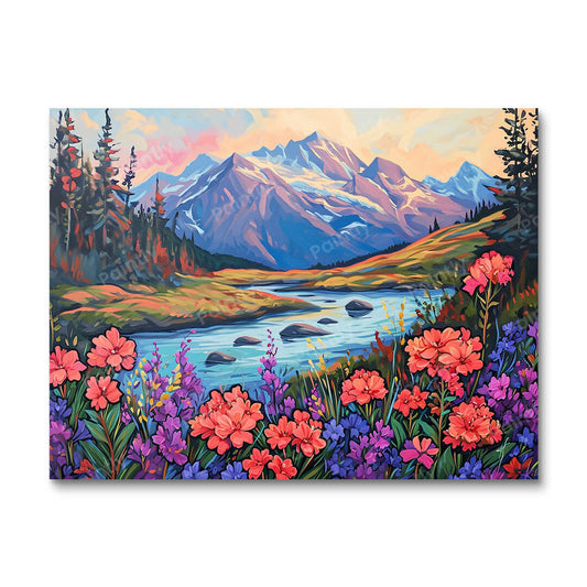 Floral Peaks (Paint by Numbers)