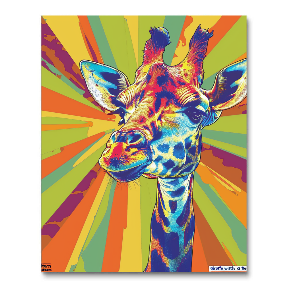 Giraffe Radiance (Paint by Numbers)