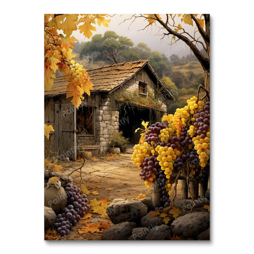Golden Vineyard (maling efter tal)