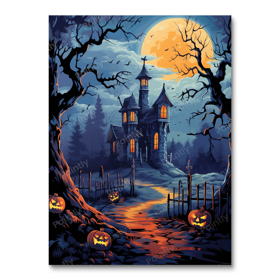 Halloween Hauntings (Paint by Numbers)