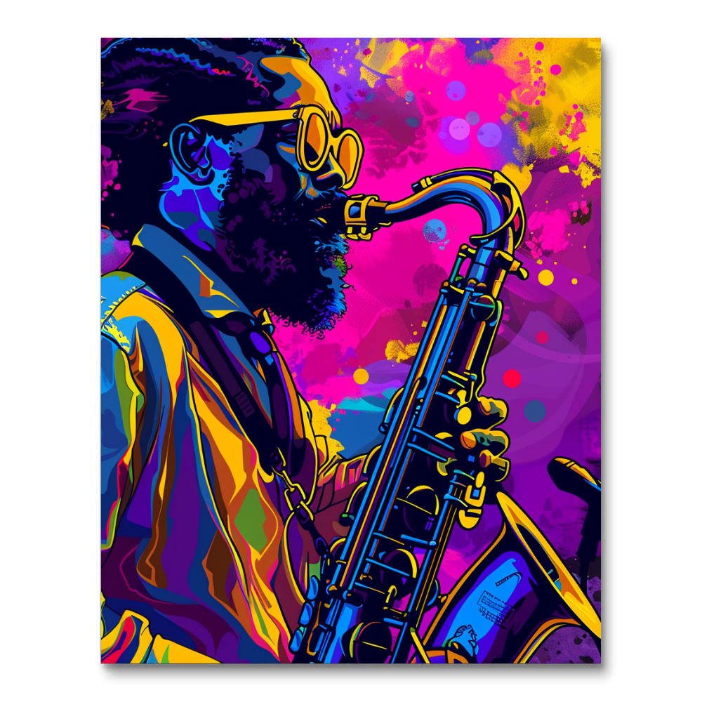 Jazzy Jam Session (Paint by Numbers)