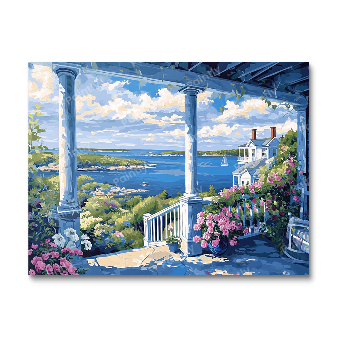 Lakeside Porch I (Paint by Numbers)