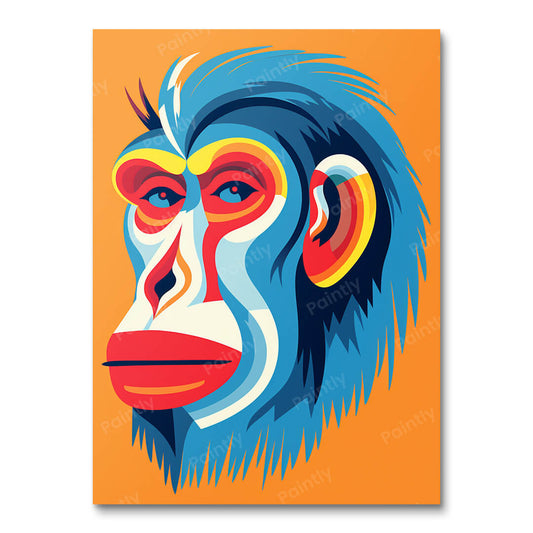 Lively Baboon Reverie (Paint by Numbers)