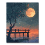 Moonlit Pier Ambience  (Paint by Numbers)