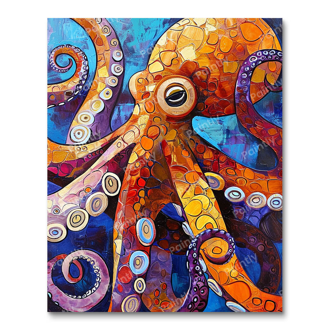 Mosaic Octopus (Paint by Numbers)