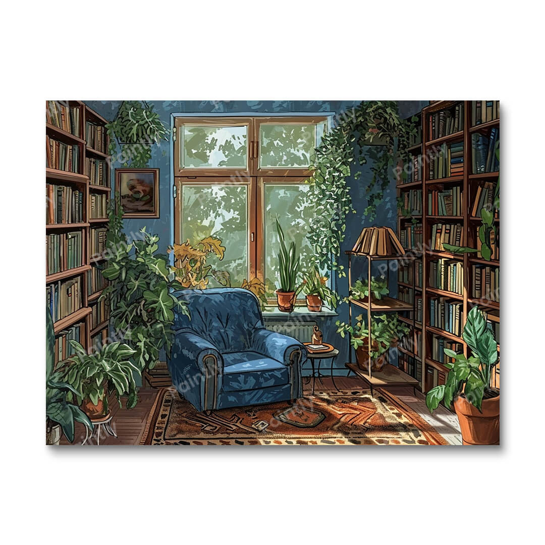 Nostalgic Library (Paint by Numbers)