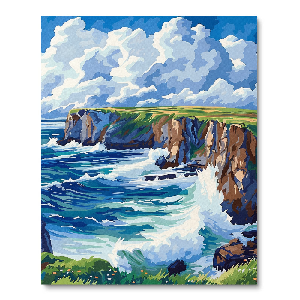 Ocean Cliff (Paint by Numbers)