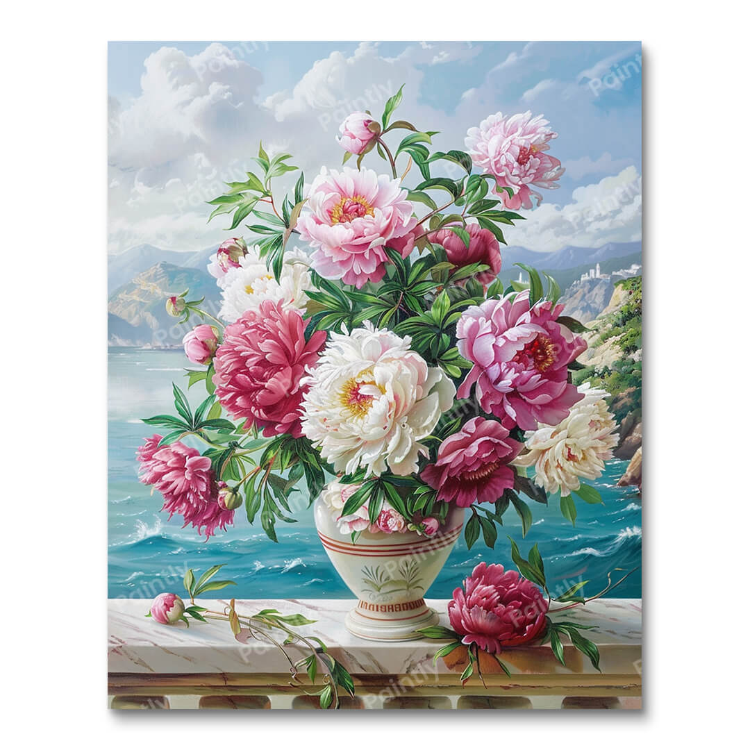 Peony Vase (Paint by Numbers)