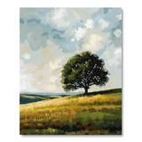 Single Tree Vista (Paint by Numbers)