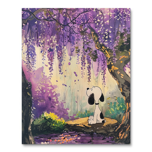 Snoopy's Blossom Bash (Paint by Numbers)