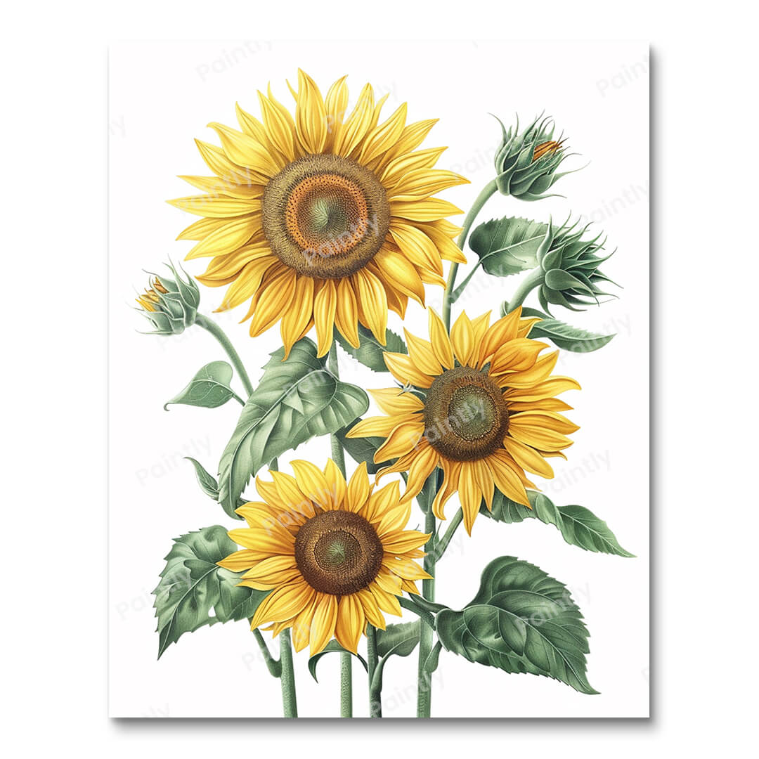 Sunflower Bouquet II (Paint by Numbers)